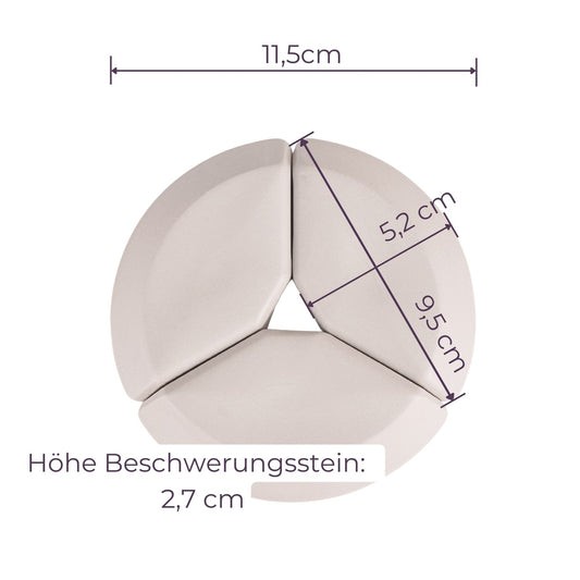 11,5cm Beschwerungsstein/ 3-teilig