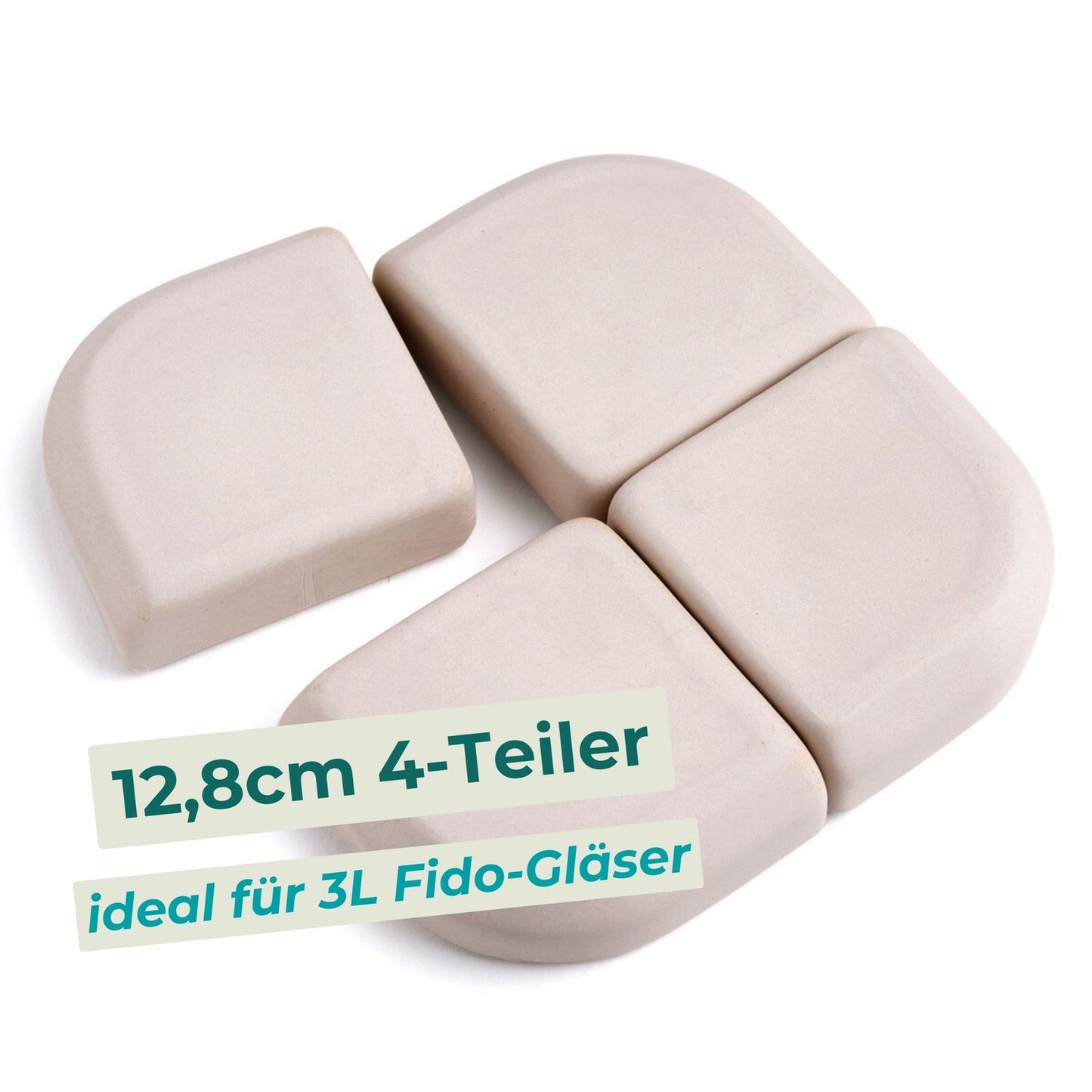 12,8cm Beschwerungsstein/ 4teilig/ passend für 3 Liter Fido-Glas