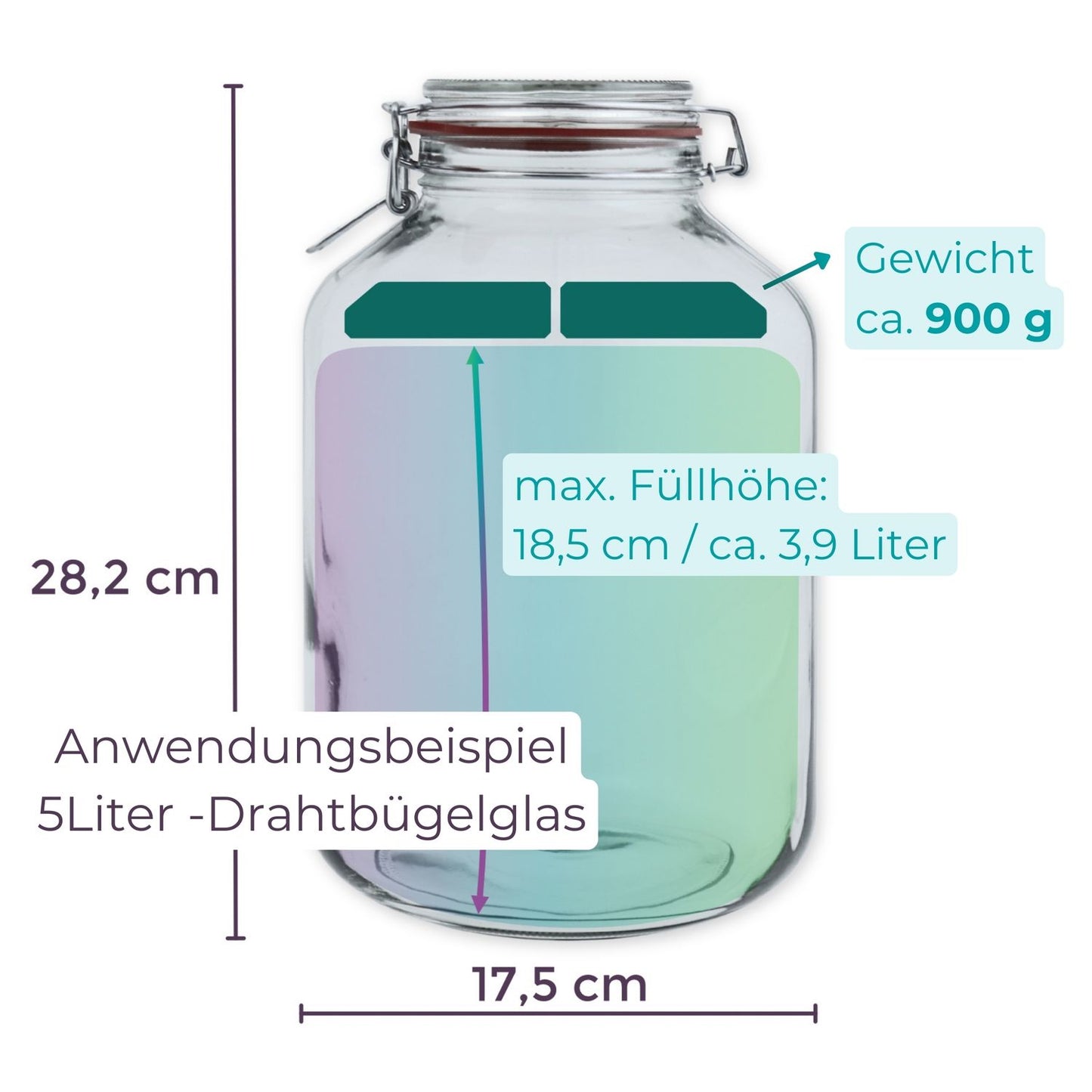 15cm Beschwerungsstein/ 3-teilig