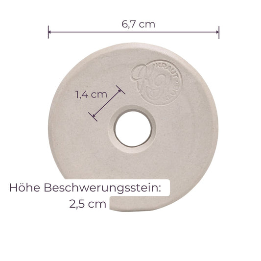 6,7cm Beschwerungsstein