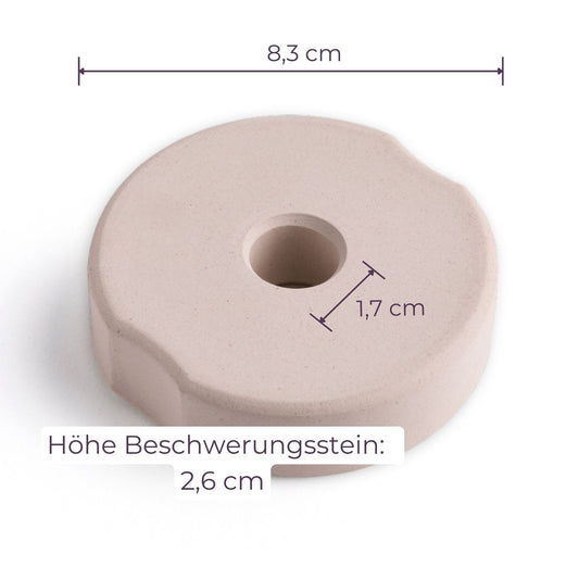 8,3cm Beschwerungsstein - 4er Pack (Nur für Weckgläser)