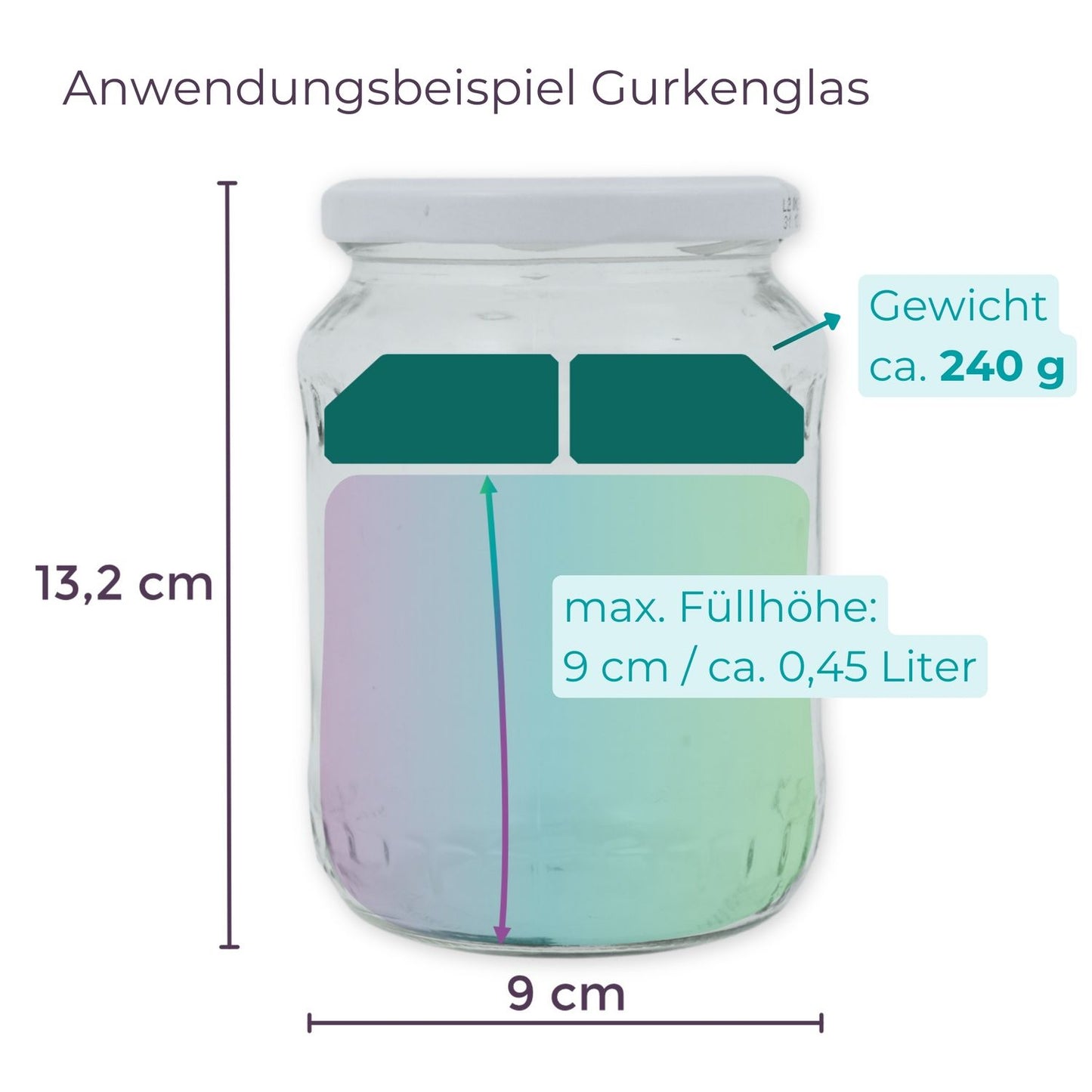 8,5cm Beschwerungsstein/ 3-teilig