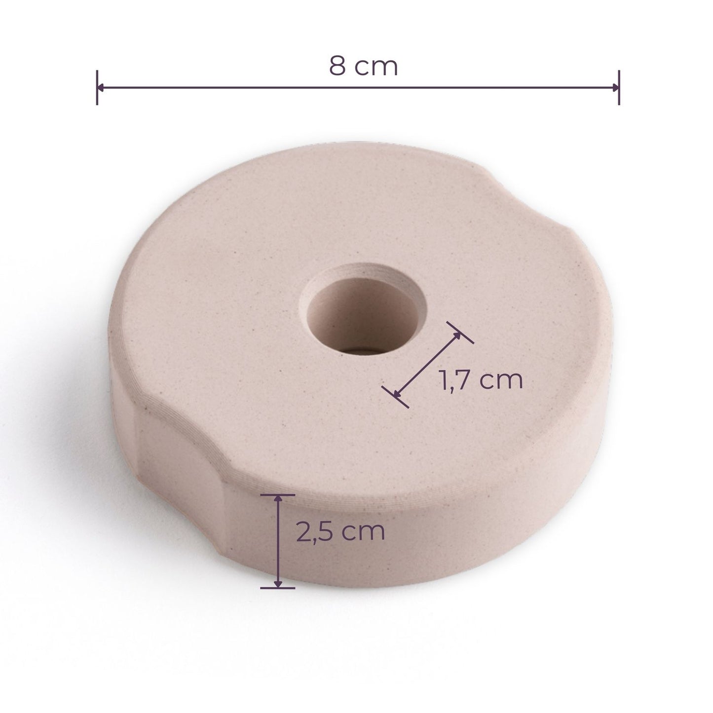 Drahtbügelglas 0,8L + 8cm Beschwerungsstein