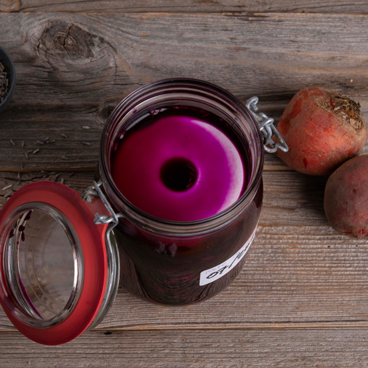 8cm Beschwerungsstein/weiß glasiert