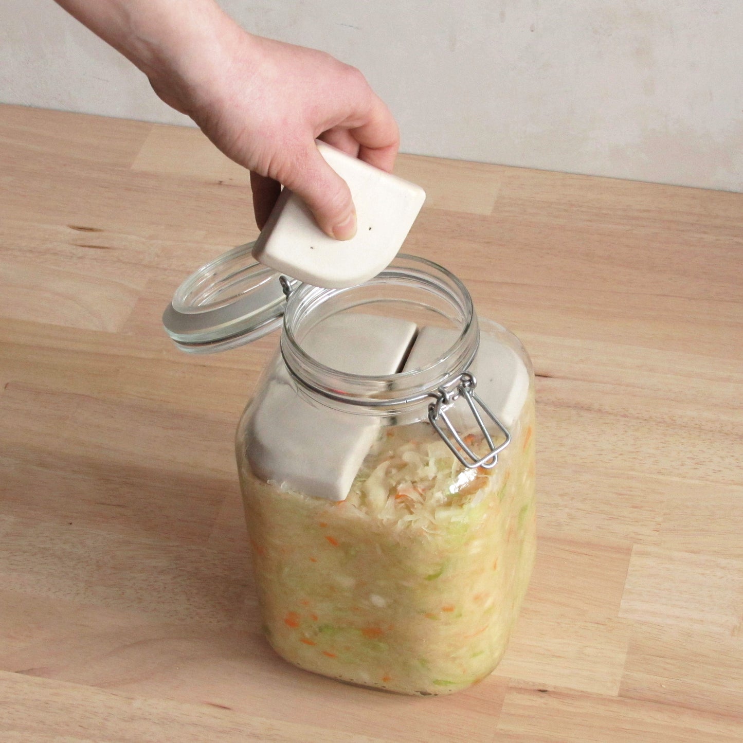 12,8cm Beschwerungsstein/ 4teilig/ passend für 3 Liter Fido-Glas