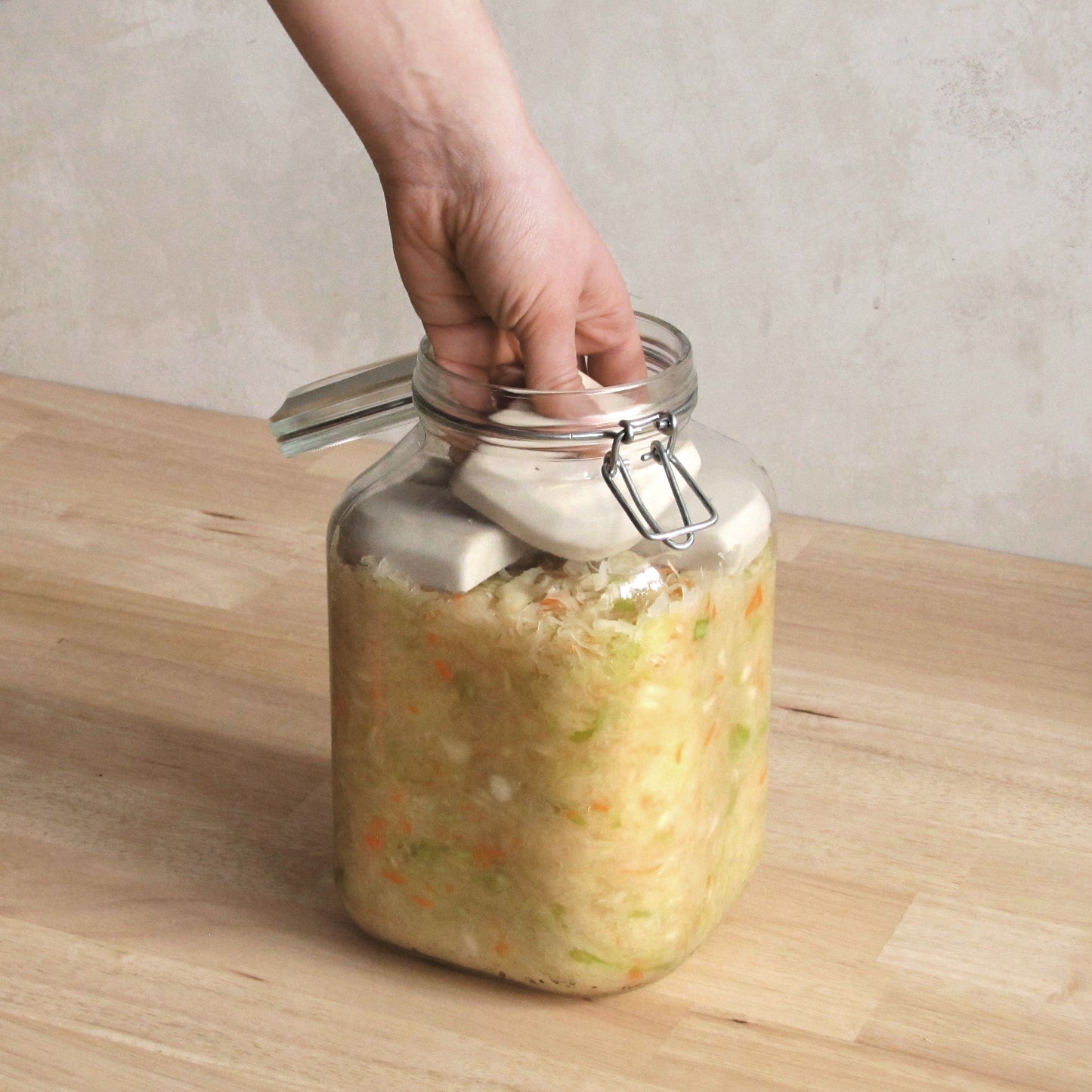 12,8cm Beschwerungsstein/ 4teilig/ passend für 3 Liter Fido-Glas