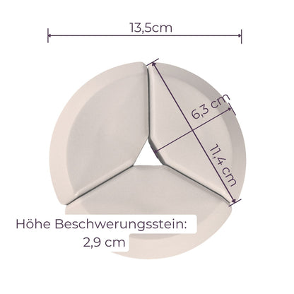 13,5cm Beschwerungsstein/ 3-teilig