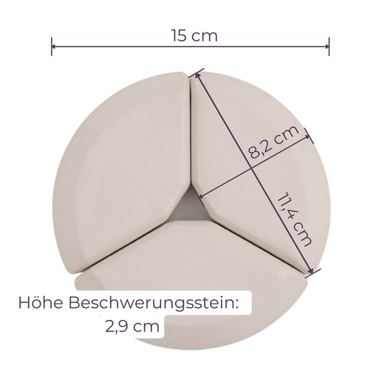 15cm Beschwerungsstein/ 3-teilig