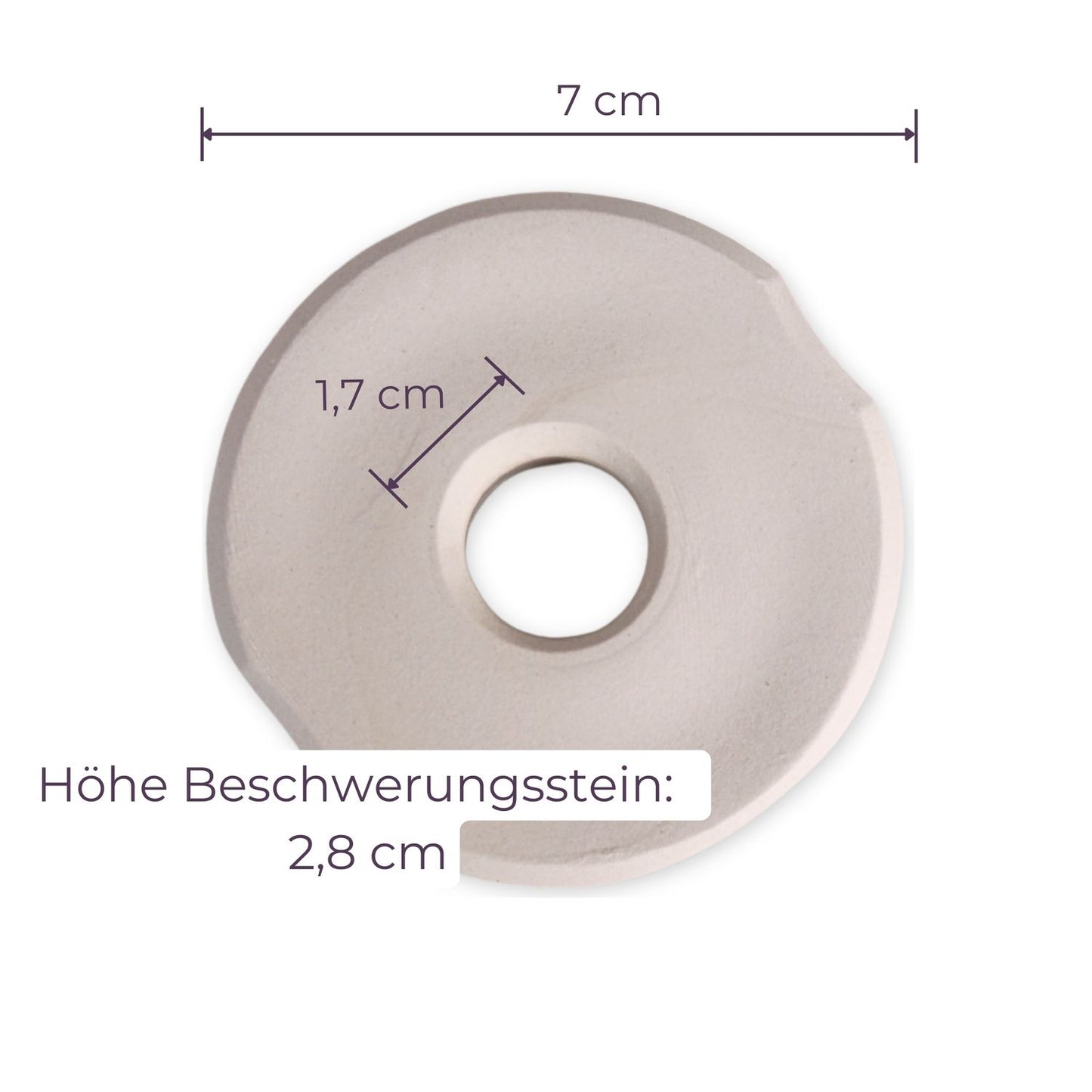 7cm Beschwerungsstein