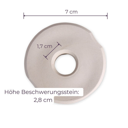 7cm Beschwerungsstein - 4er Pack